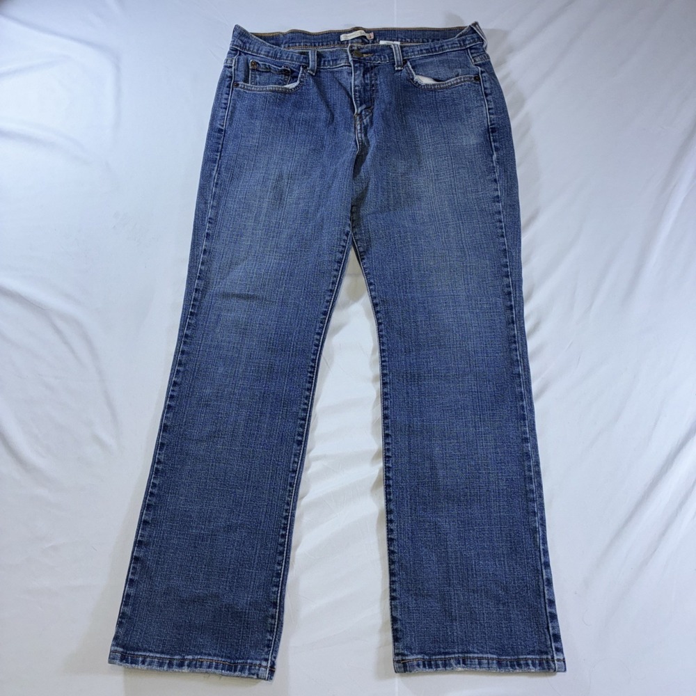 Levis 505 Straight Leg Jeans Womens 10S Medium Wash Blue Denim Stretch 165050001